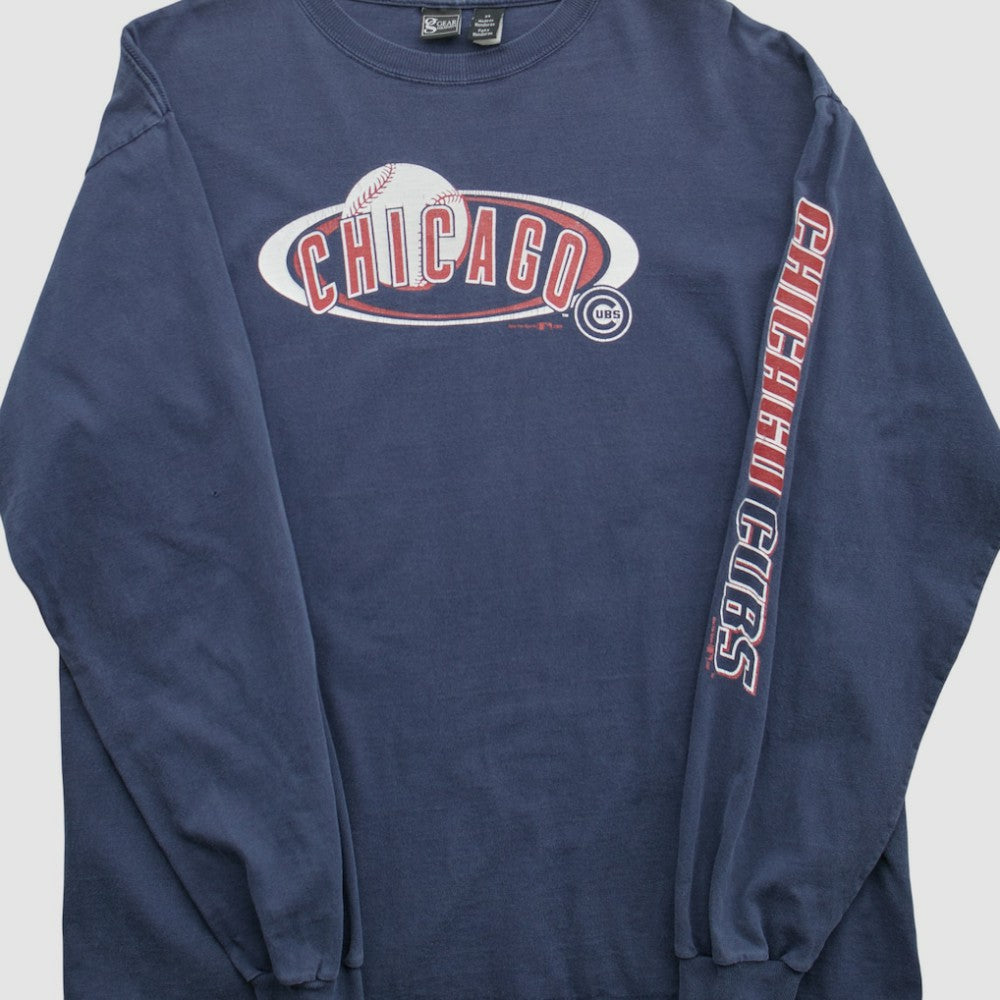 Chicago Cubs Gear For Sports 2000s Long Sleeve T-shirt - Navy - M by Fanatics Real Vintage T-shirts