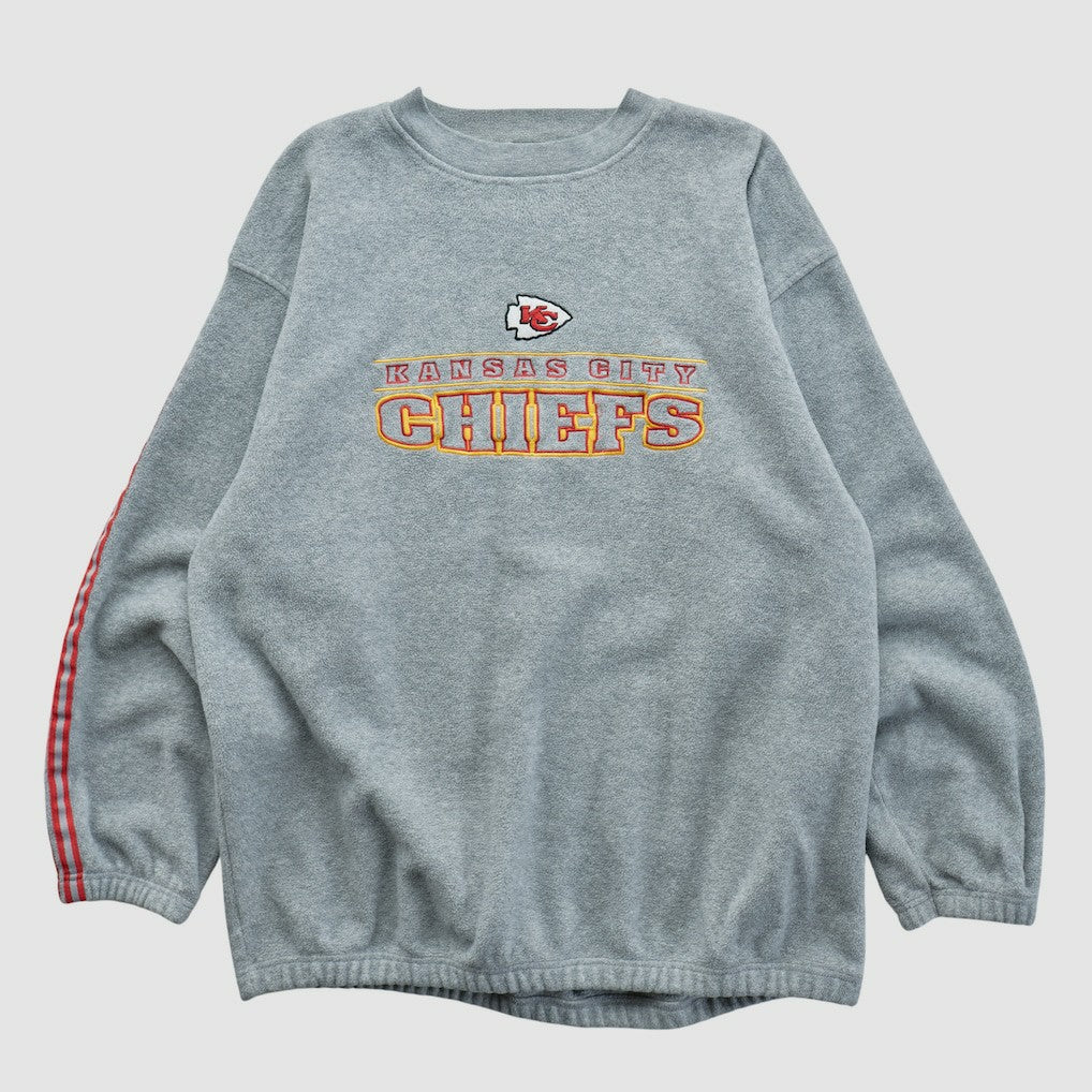 Kansas City Chiefs Active 2000s Pullover Sweatshirt Gray Vintage