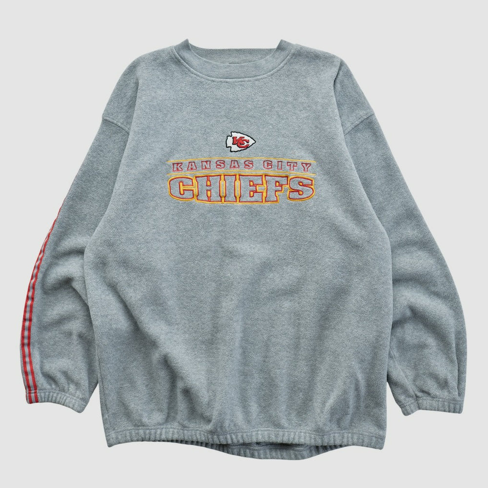 Kansas City Chiefs Active 2000s Pullover Sweatshirt Gray Vintage