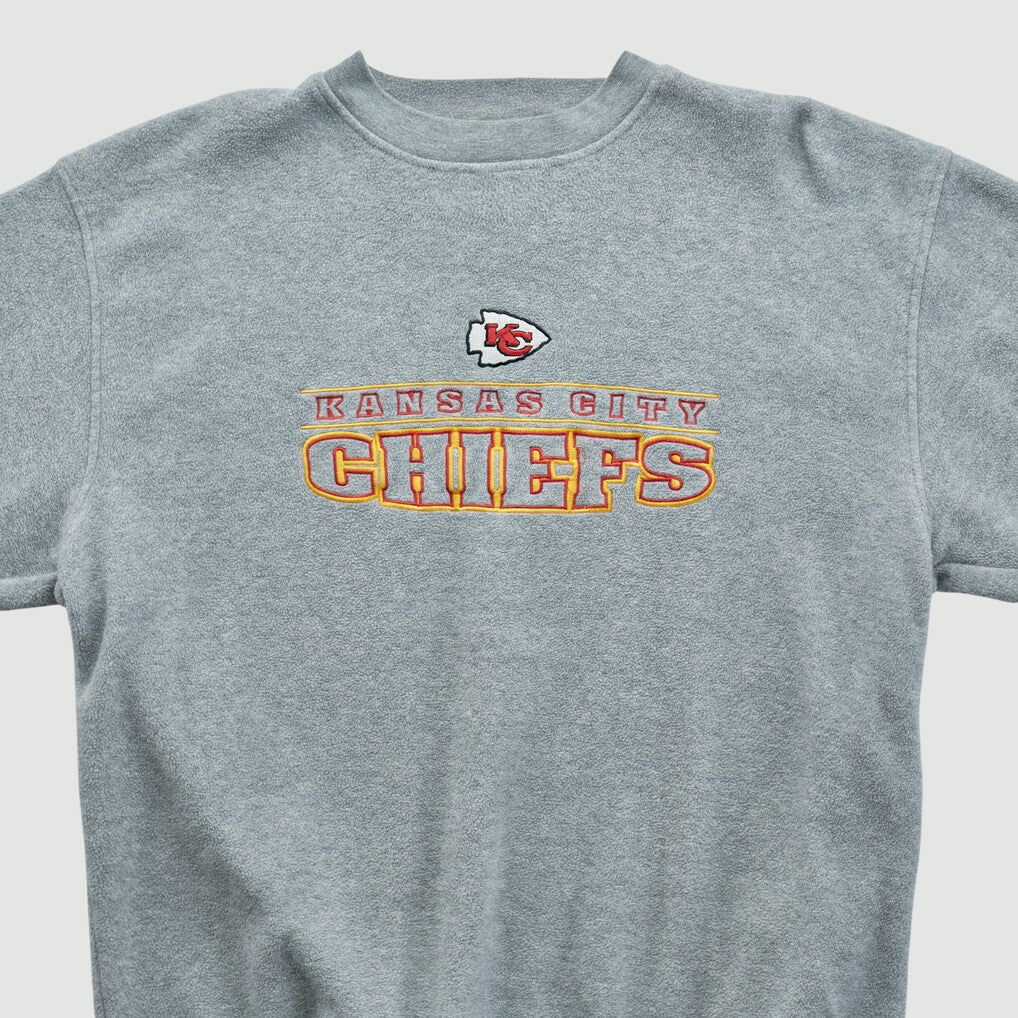 Kansas City Chiefs Active 2000s Pullover Sweatshirt Gray Vintage