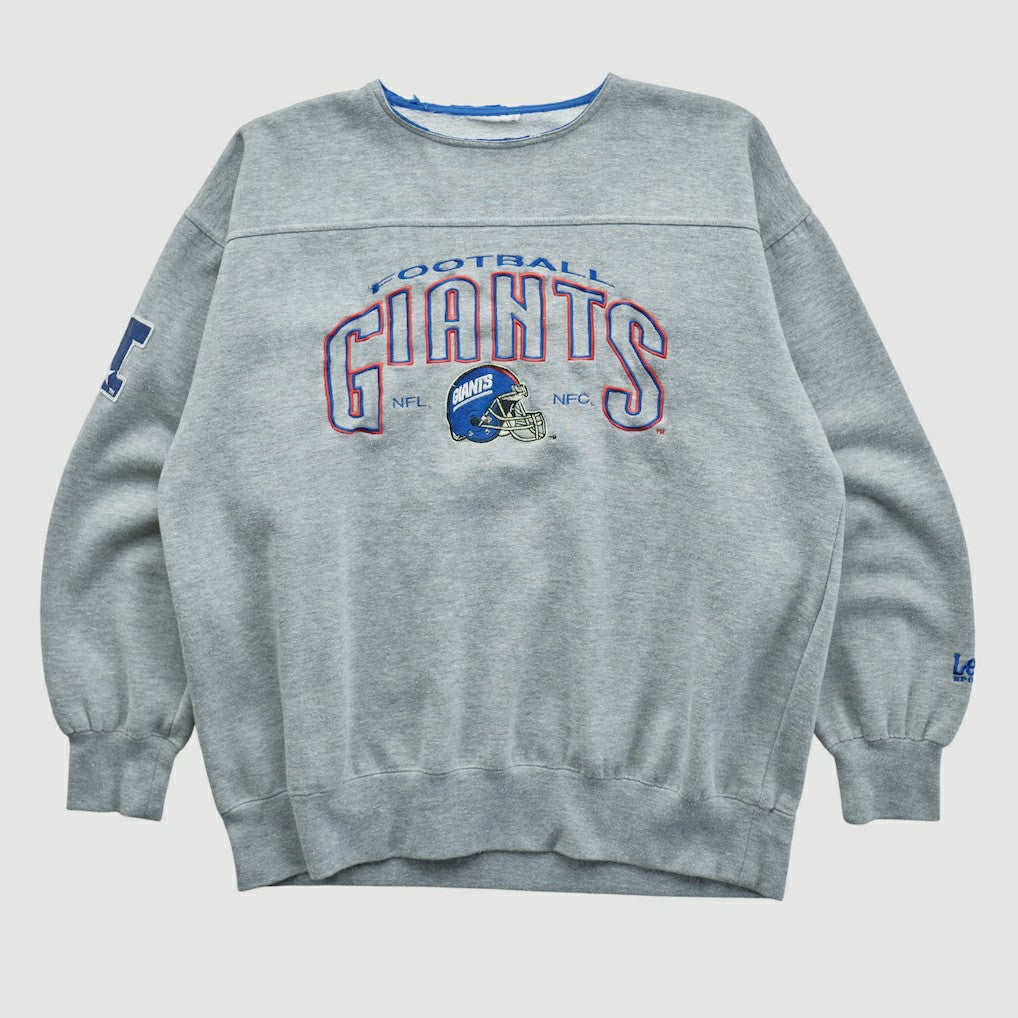 New York Giants Lee Apparel 90s Pullover Sweatshirt Gray Vintage