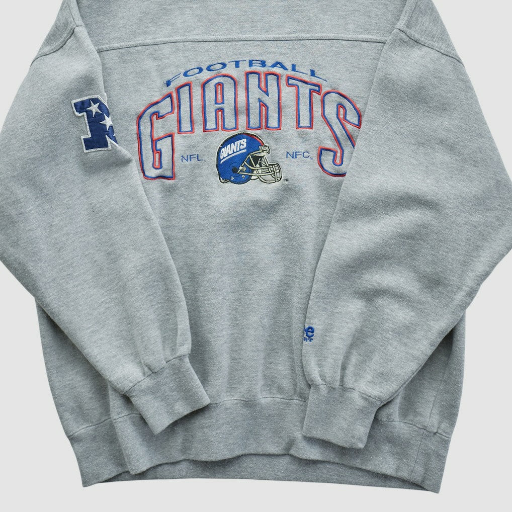 New York Giants Lee Apparel 90s Pullover Sweatshirt Gray Vintage