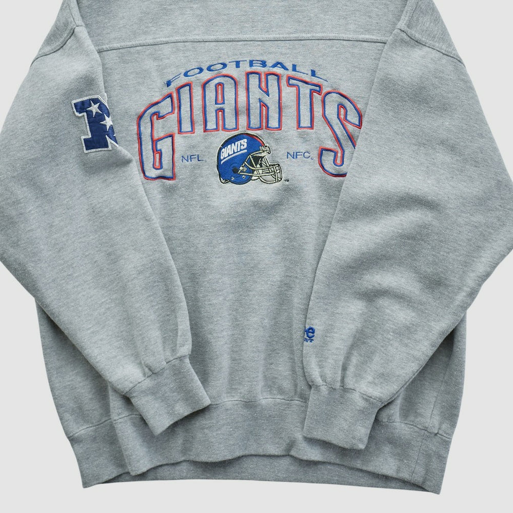New York Giants Lee Apparel 90s Pullover Sweatshirt Gray Vintage