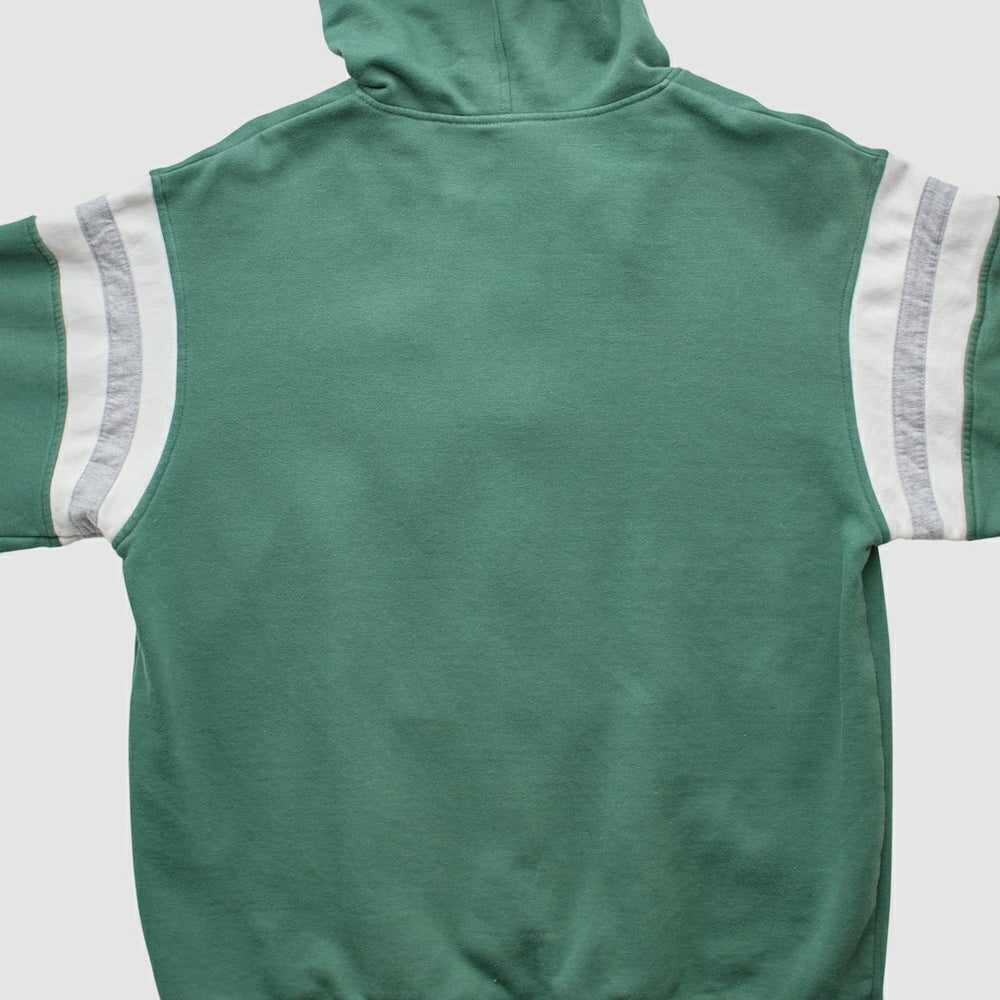 New York Jets Reebok 2000s Hooded Full Zip Sweatshirt Green Vintage