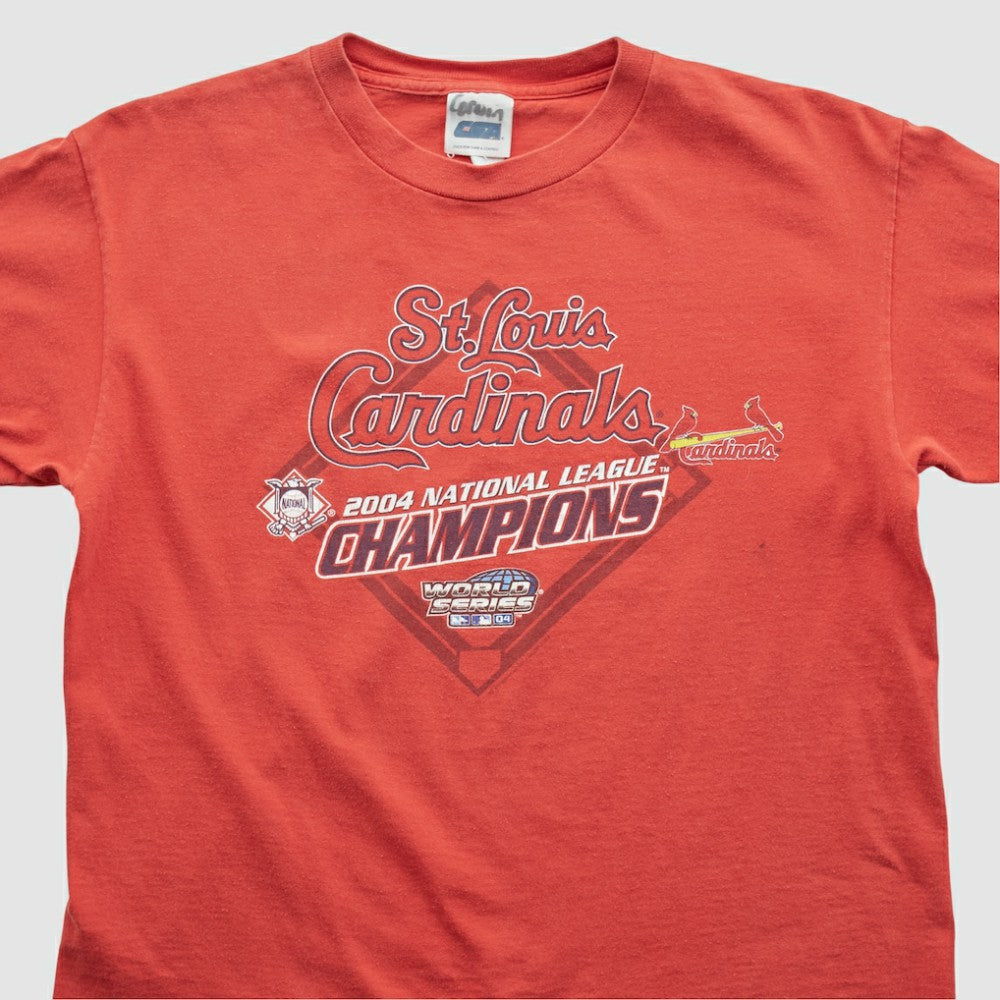 National League Champions CSA 2004 T-shirt - Red - S by Fanatics Real Vintage T-shirts
