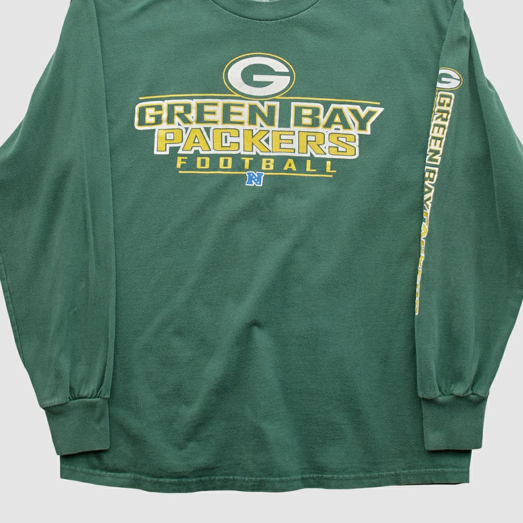 Green Bay Packers NFL 2000s Long Sleeve T-shirt Green Vintage