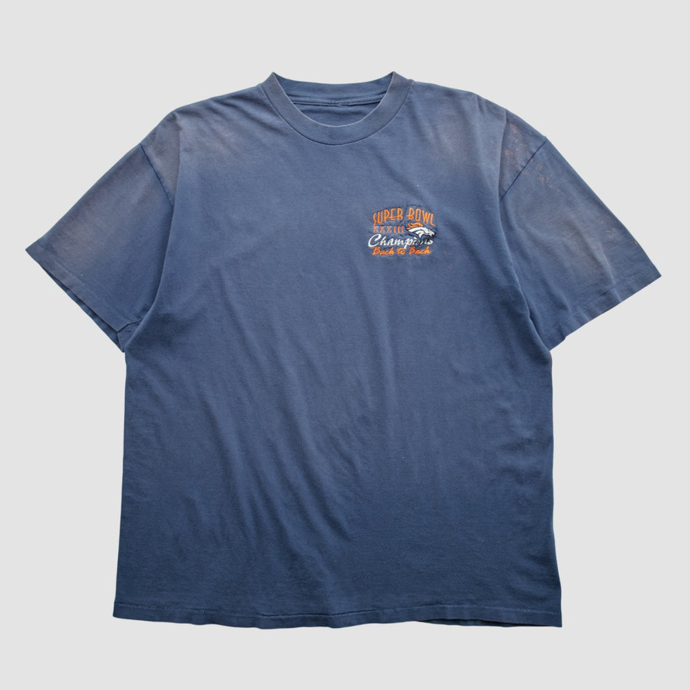 Denver Broncos 1999 T-shirt Blue Vintage