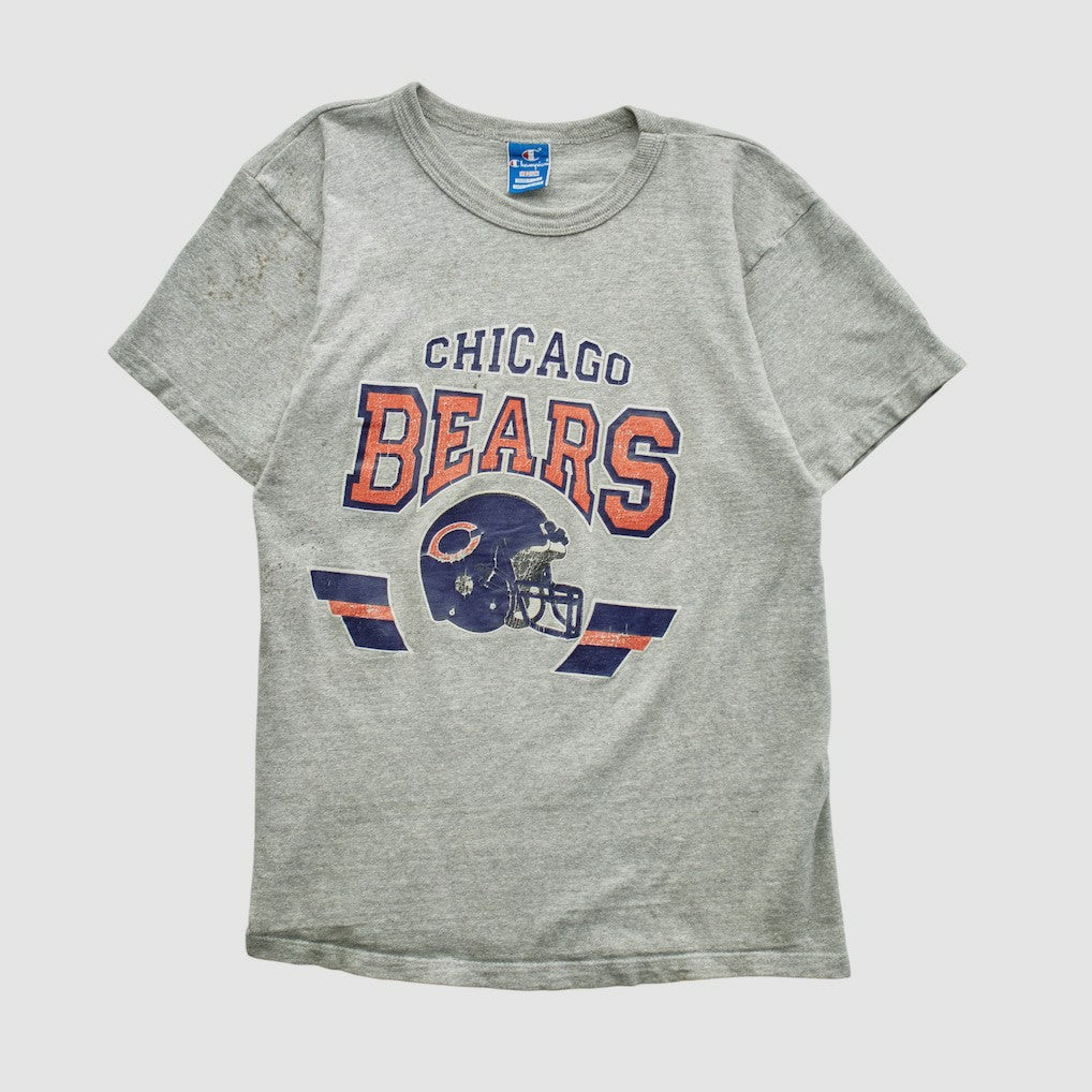 Chicago Bears Champion 80s T-shirt Heather Gray Vintage
