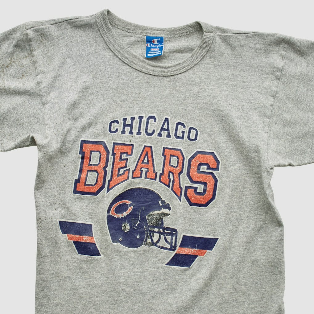 Chicago Bears Champion 80s T-shirt Heather Gray Vintage
