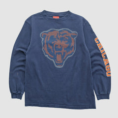 Chicago Bears NFL 2000s Long Sleeve T-shirt Navy Vintage
