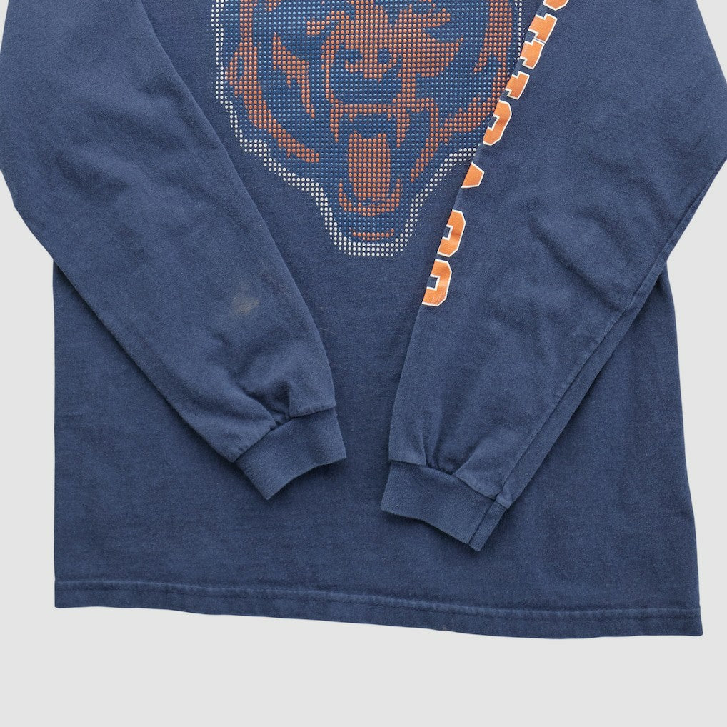 Chicago Bears NFL 2000s Long Sleeve T-shirt Navy Vintage
