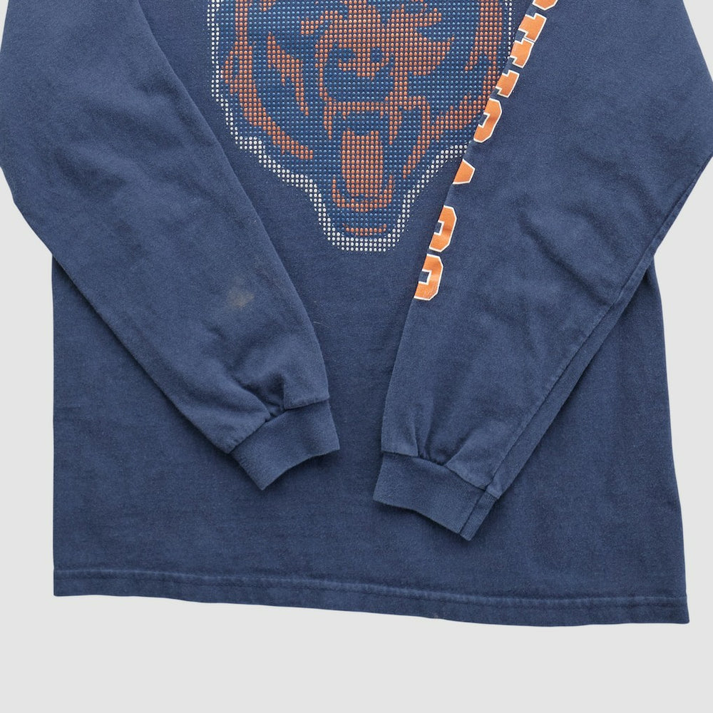 Chicago Bears NFL 2000s Long Sleeve T-shirt Navy Vintage