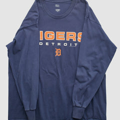 Detroit Tigers Lee Sport 2000s Long Sleeve T-shirt - Navy - L by Fanatics Real Vintage T-shirts