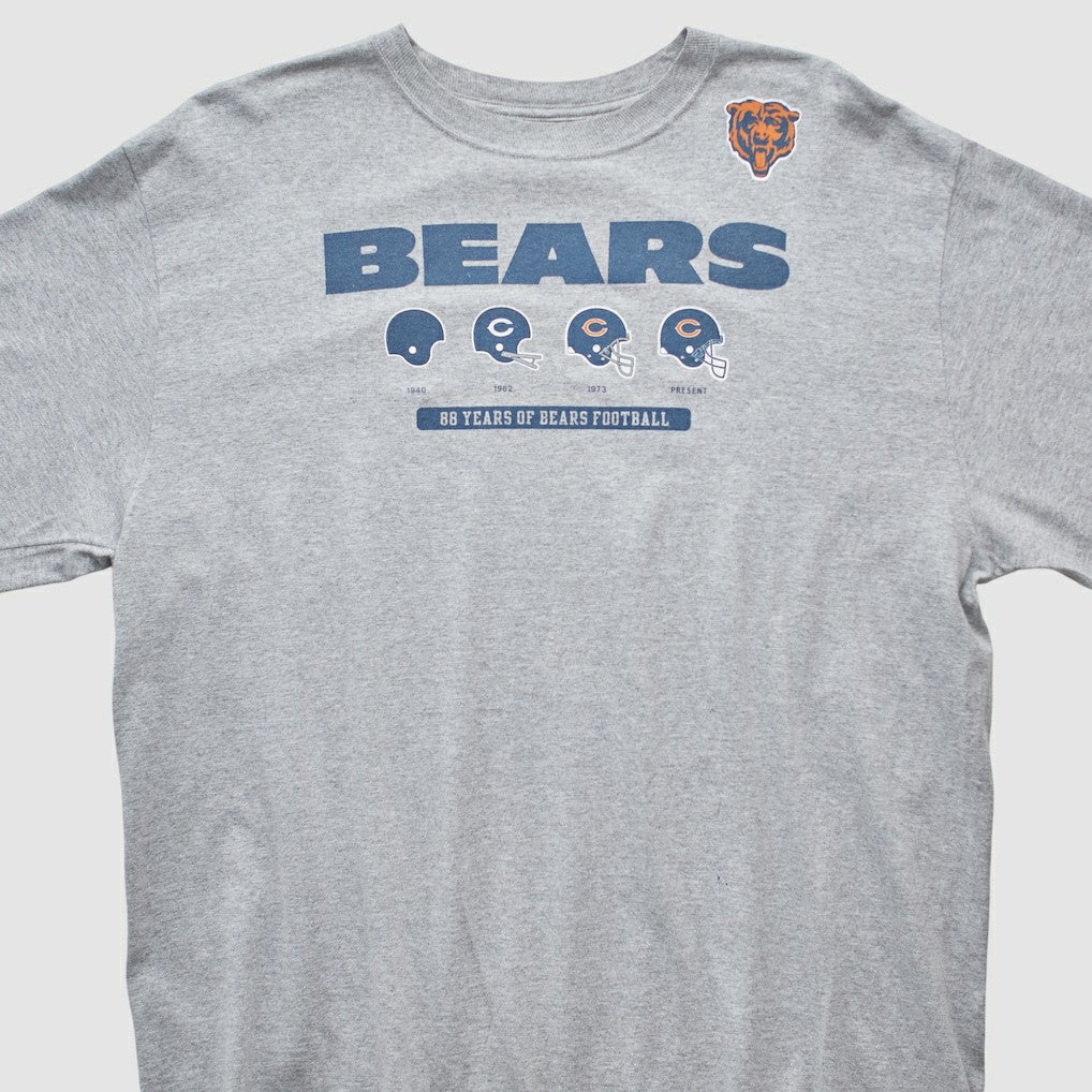 Chicago Bears Reebok 2000s Long Sleeve T-shirt Heather Gray Vintage