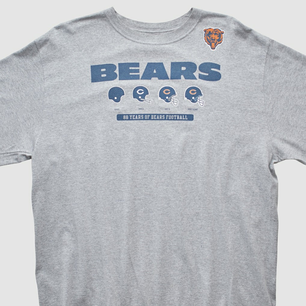 Chicago Bears Reebok 2000s Long Sleeve T-shirt Heather Gray Vintage