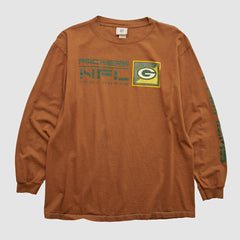 Green Bay Packers NFL 2000s Long Sleeve T-shirt Clay Vintage