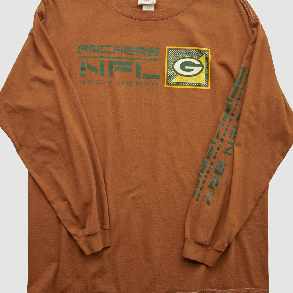 Green Bay Packers NFL 2000s Long Sleeve T-shirt Clay Vintage