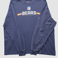 Chicago Bears Reebok 2000s Long Sleeve T-shirt Navy Vintage