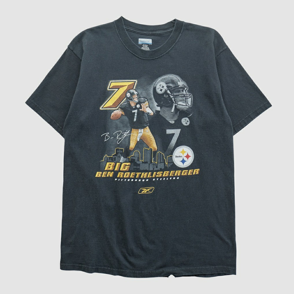 Ben Roethlisberger Reebok 2000s T-shirt Black Vintage