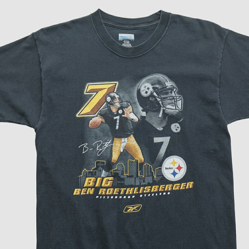 Ben Roethlisberger Reebok 2000s T-shirt Black Vintage
