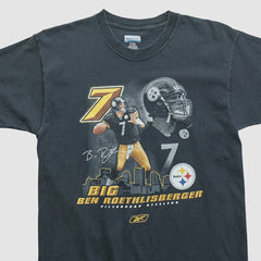 Ben Roethlisberger Reebok 2000s T-shirt Black Vintage