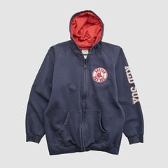 Boston Red Sox Genuine Merchandise 2000s Hooded Full Zip Sweatshirt - Navy - S by Fanatics Real Vintage Sweatshirts