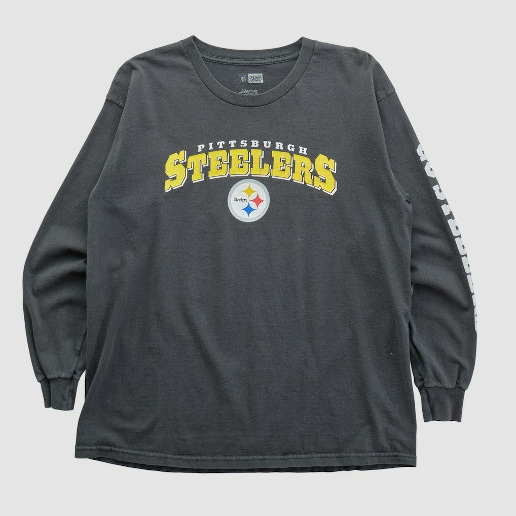 Pittsburgh Steelers NFL 2010s Long Sleeve T-shirt Black Vintage