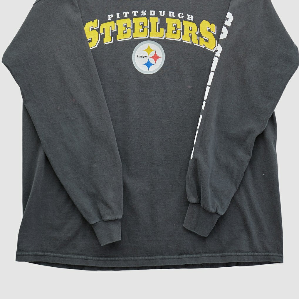 Pittsburgh Steelers NFL 2010s Long Sleeve T-shirt Black Vintage