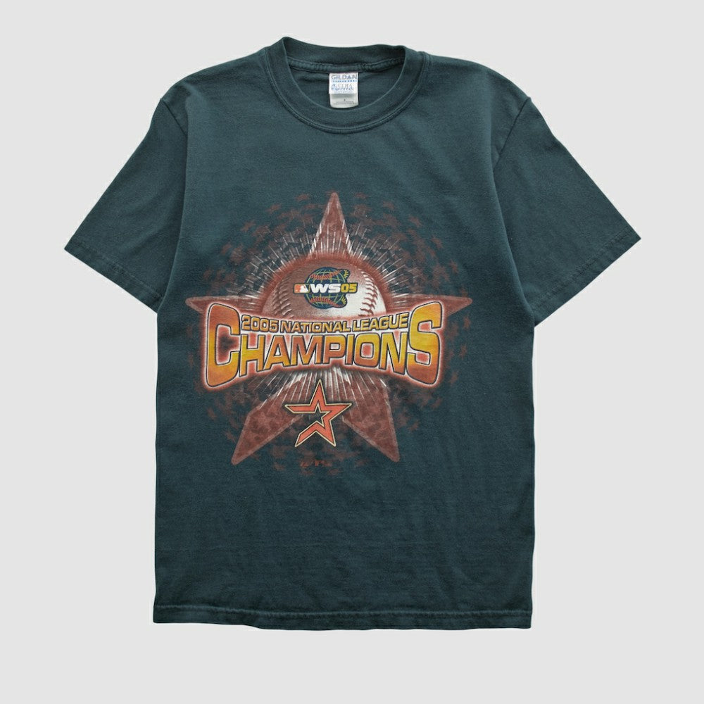 National League Champions Gildan 2005 T-shirt - Charcoal - XS by Fanatics Real Vintage T-shirts
