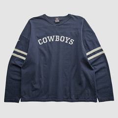 Dallas Cowboys NFL 2000s Long Sleeve T-shirt Navy Vintage