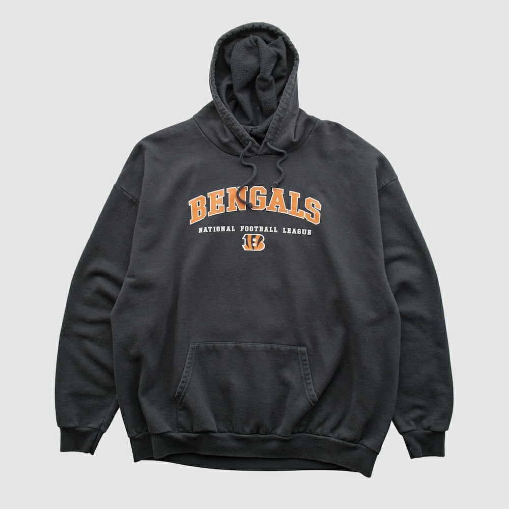 Cincinnati Bengals NFL 2000s Hooded Pullover Sweatshirt Black Vintage