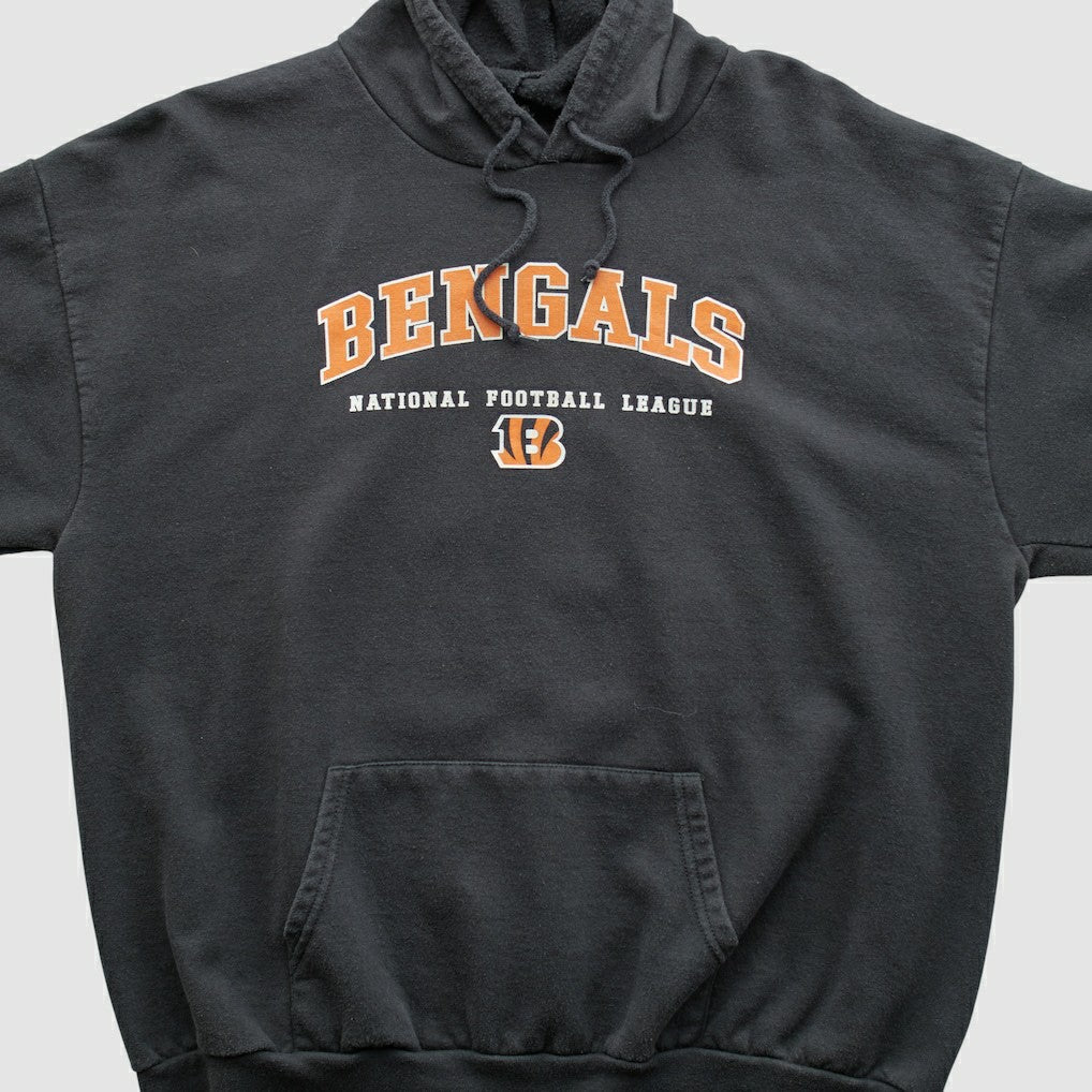 Cincinnati Bengals NFL 2000s Hooded Pullover Sweatshirt Black Vintage