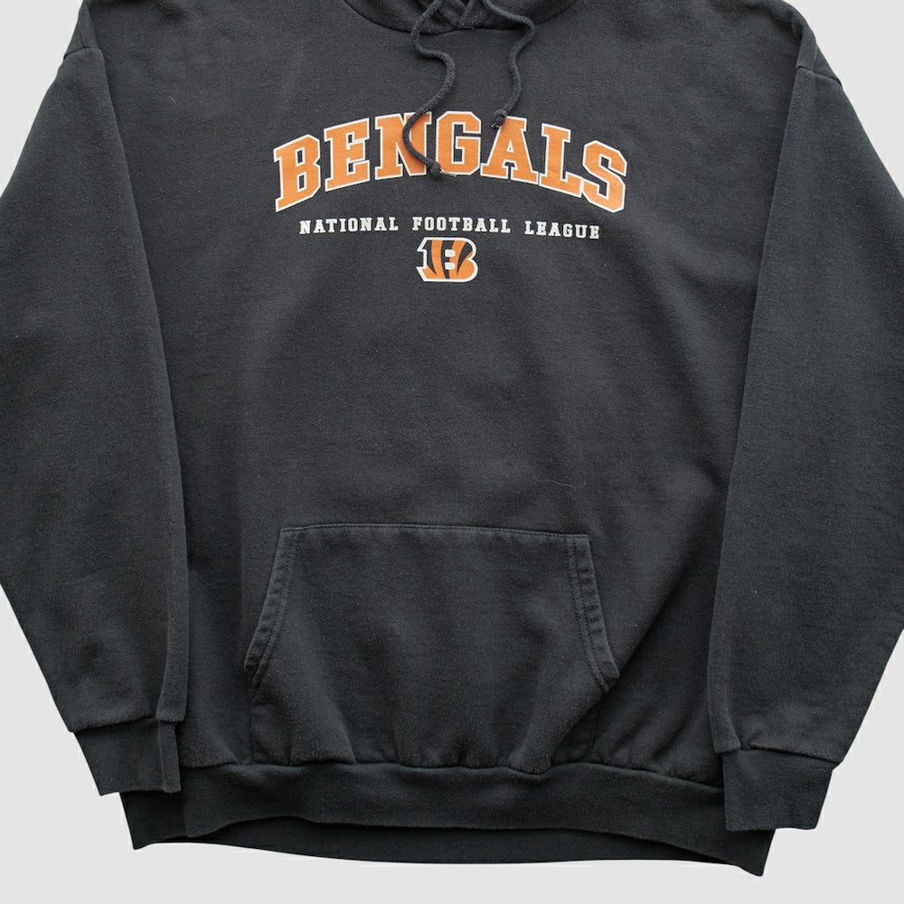 Cincinnati Bengals NFL 2000s Hooded Pullover Sweatshirt Black Vintage