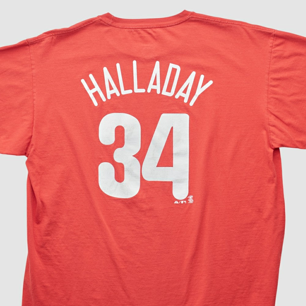 Philadelphia Phillies Majestic 2000s T-shirt - Red - XL by Fanatics Real Vintage T-shirts