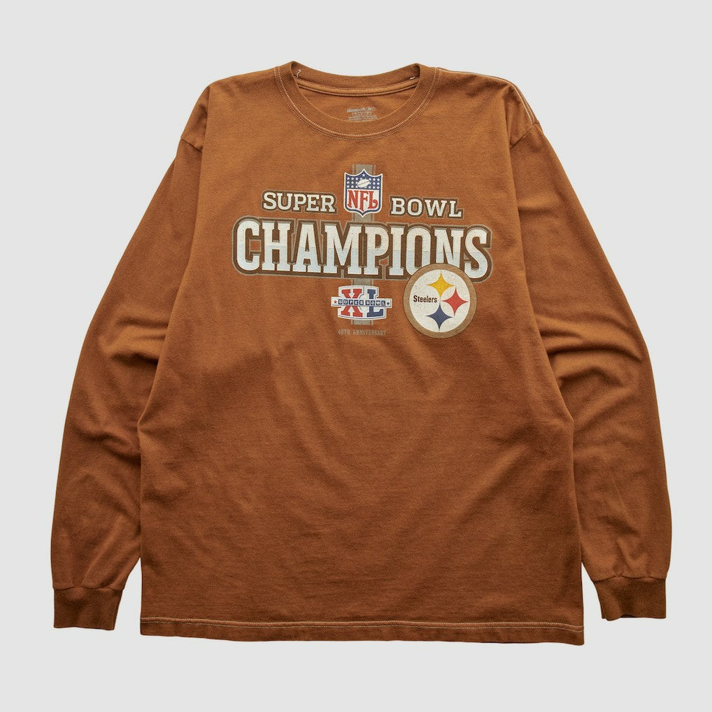 Super Bowl Champions Reebok 2006 Long Sleeve T-shirt Clay Vintage