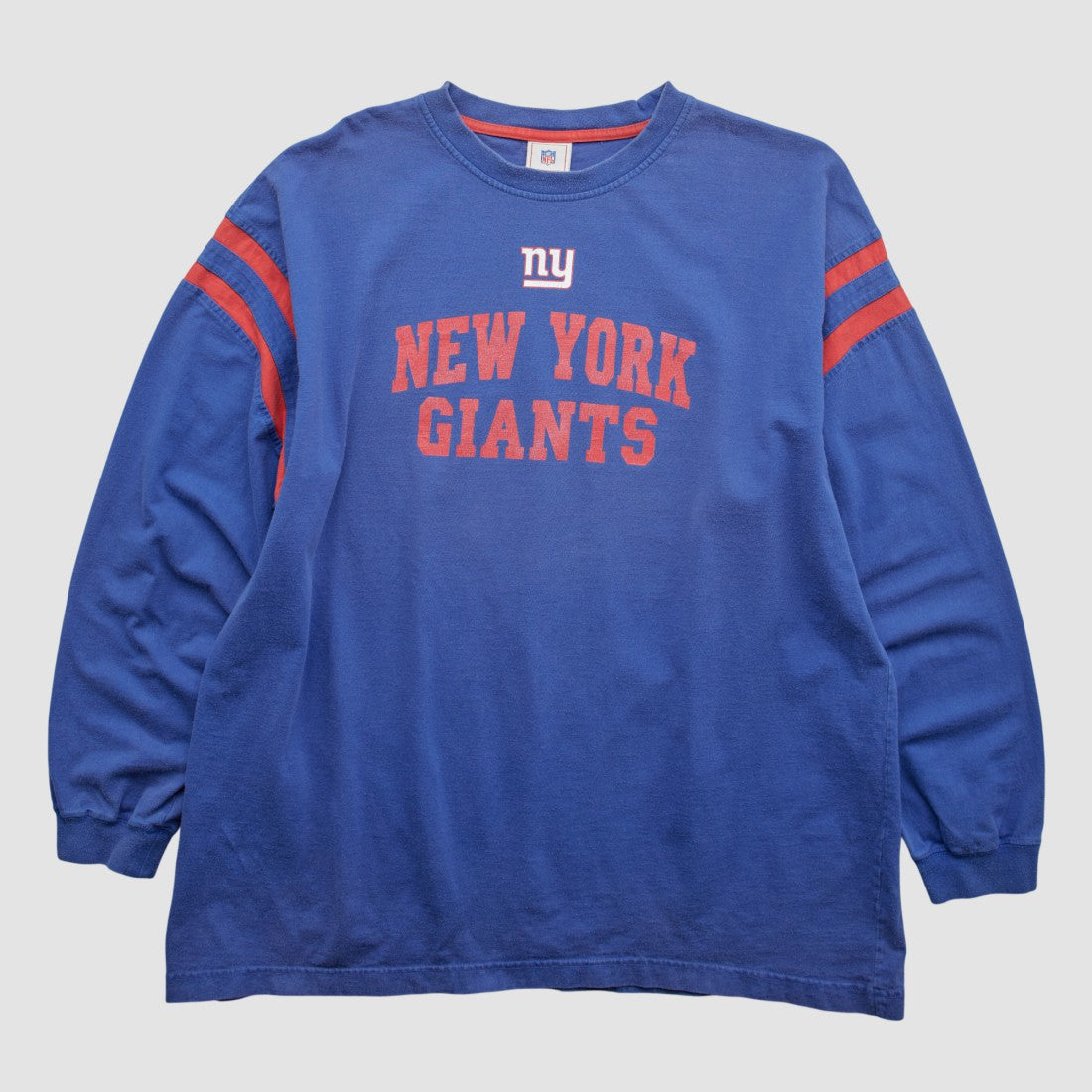 New York Giants NFL 2000s Long Sleeve T-shirt Blue Vintage