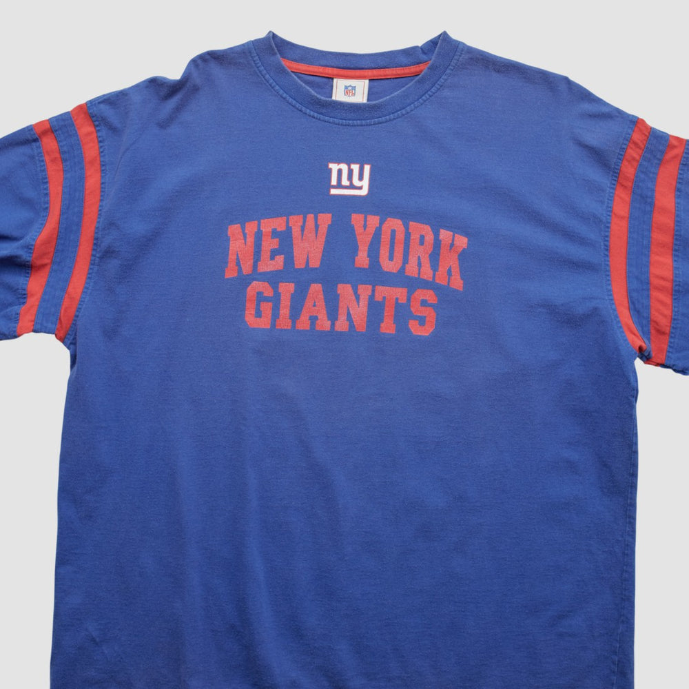 New York Giants NFL 2000s Long Sleeve T-shirt Blue Vintage