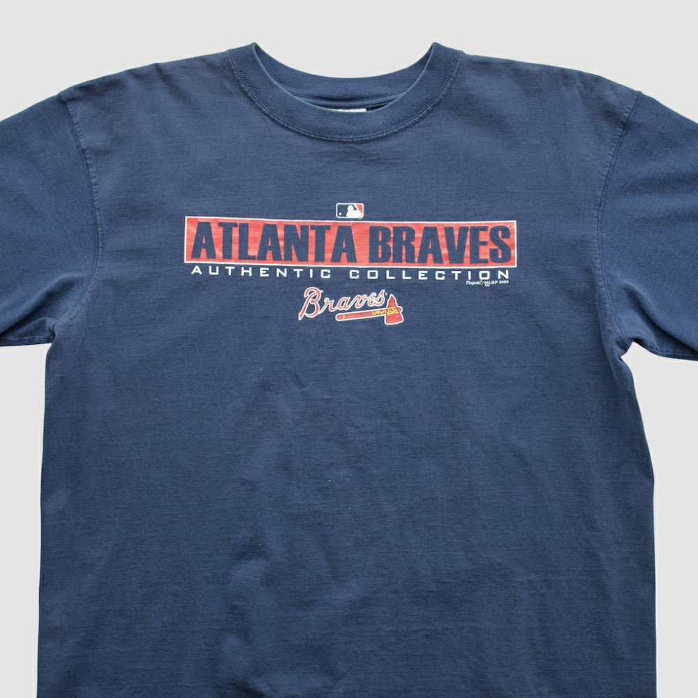 Atlanta Braves Majestic 2000s T-shirt - Navy - XL by Fanatics Real Vintage T-shirts