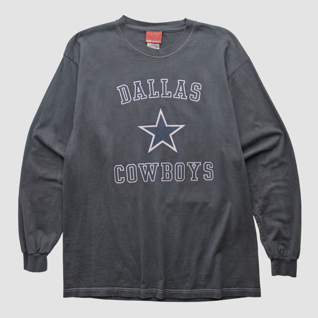 Dallas Cowboys Reebok 2000s Long Sleeve T-shirt Charcoal Vintage
