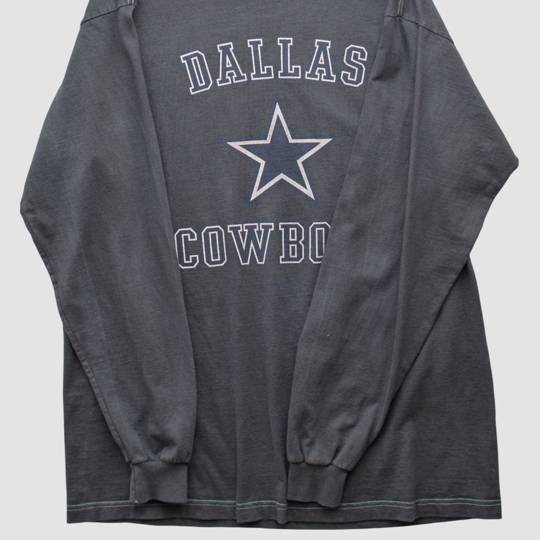Dallas Cowboys Reebok 2000s Long Sleeve T-shirt Charcoal Vintage