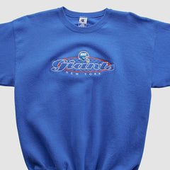 New York Giants Champion 90s Pullover Sweatshirt Blue Vintage
