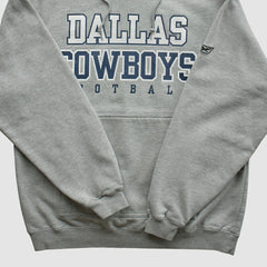 Dallas Cowboys Reebok 2000s Hooded Pullover Sweatshirt Heather Gray Vintage