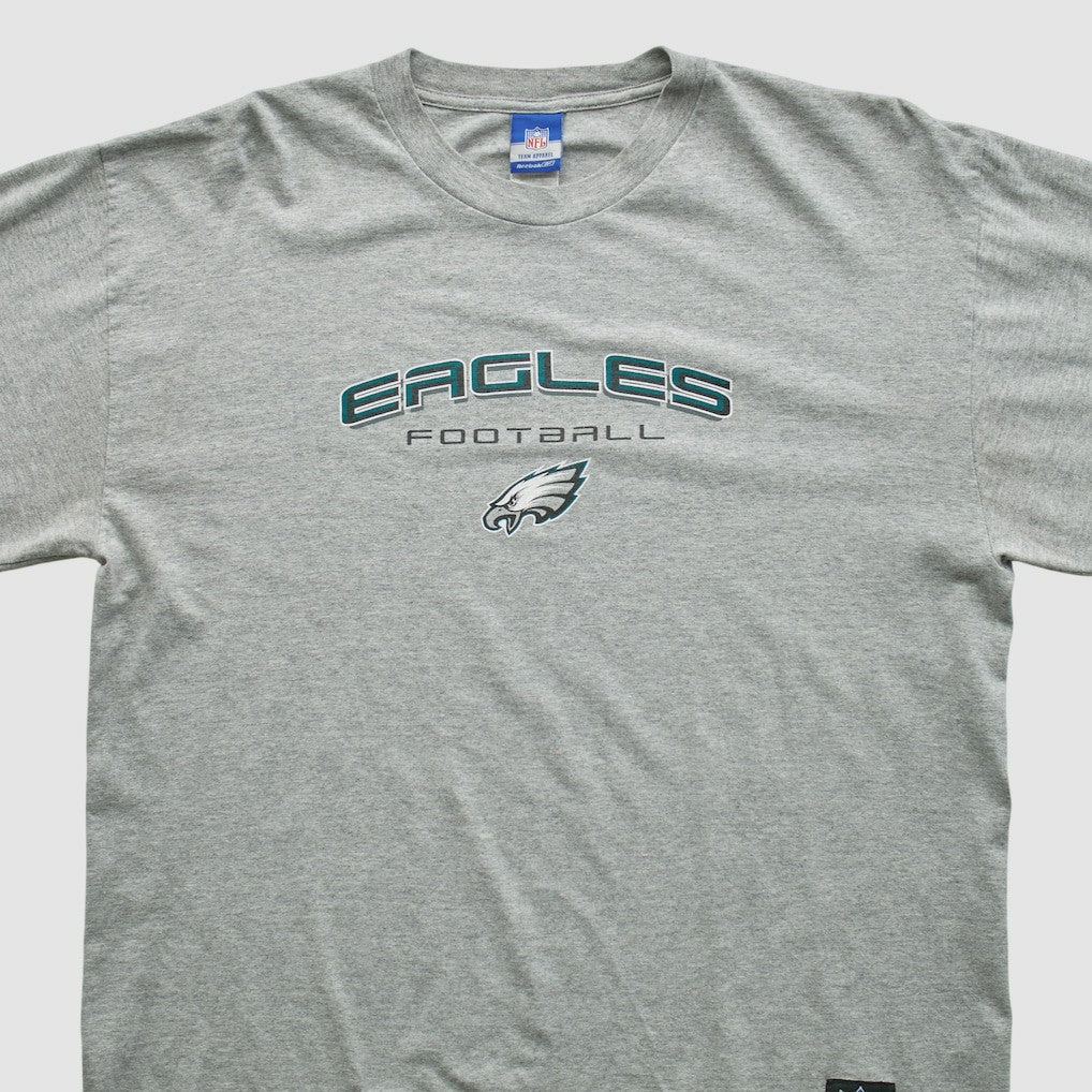 Philadelphia Eagles Reebok 2000s Long Sleeve T-shirt Heather Gray Vintage