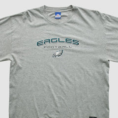Philadelphia Eagles Reebok 2000s Long Sleeve T-shirt Heather Gray Vintage