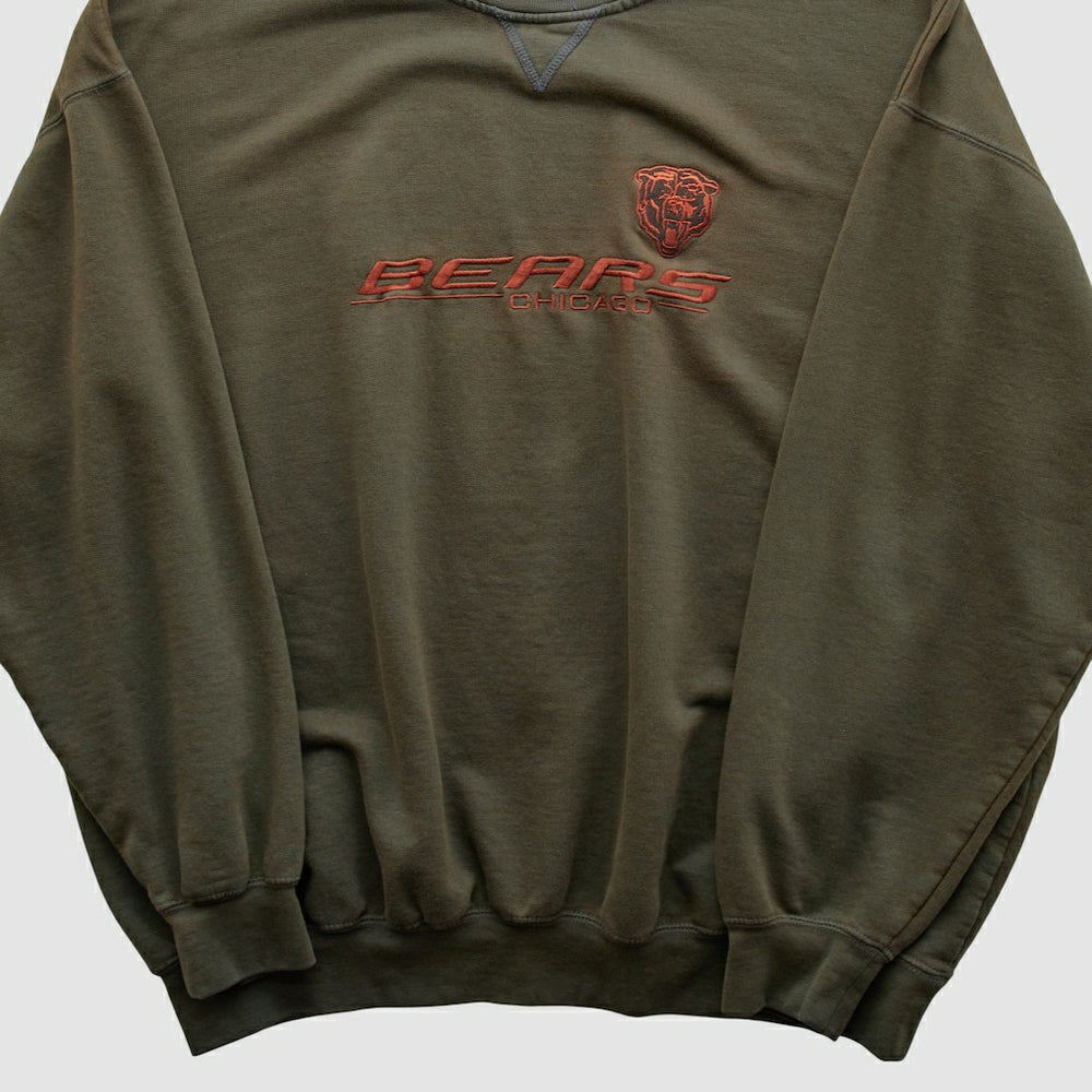 Chicago Bears 2000s Pullover Sweatshirt Brown Vintage
