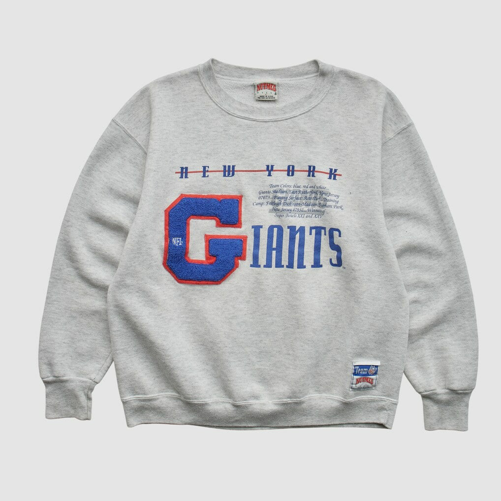 New York Giants Nutmeg Mills 90s Sweatshirt Heather Gray Vintage