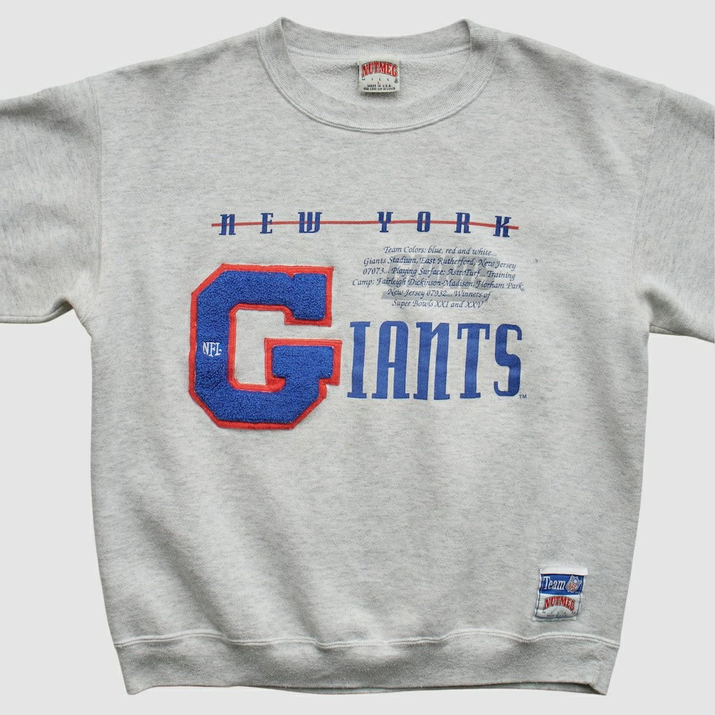 New York Giants Nutmeg Mills 90s Sweatshirt Heather Gray Vintage
