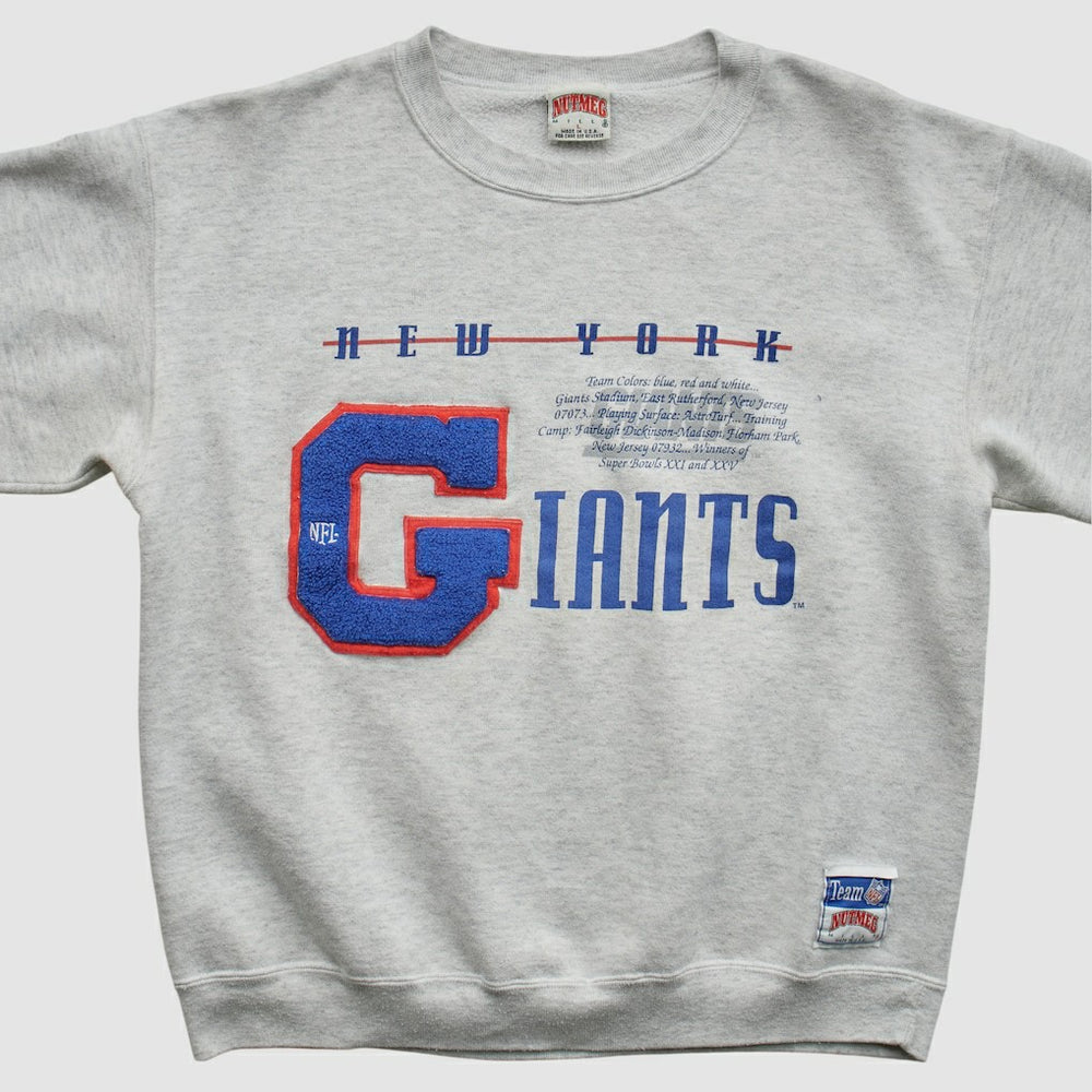 New York Giants Nutmeg Mills 90s Sweatshirt Heather Gray Vintage