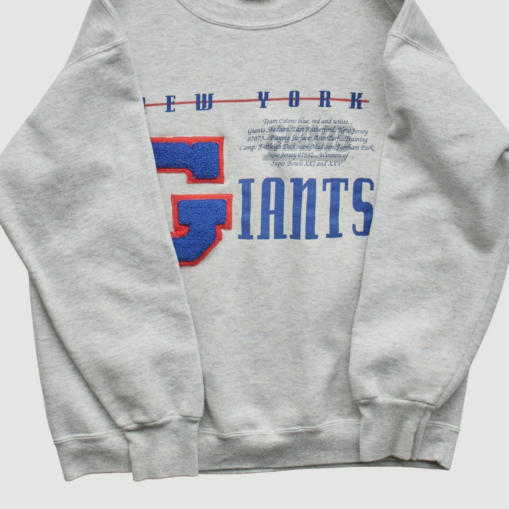 New York Giants Nutmeg Mills 90s Sweatshirt Heather Gray Vintage