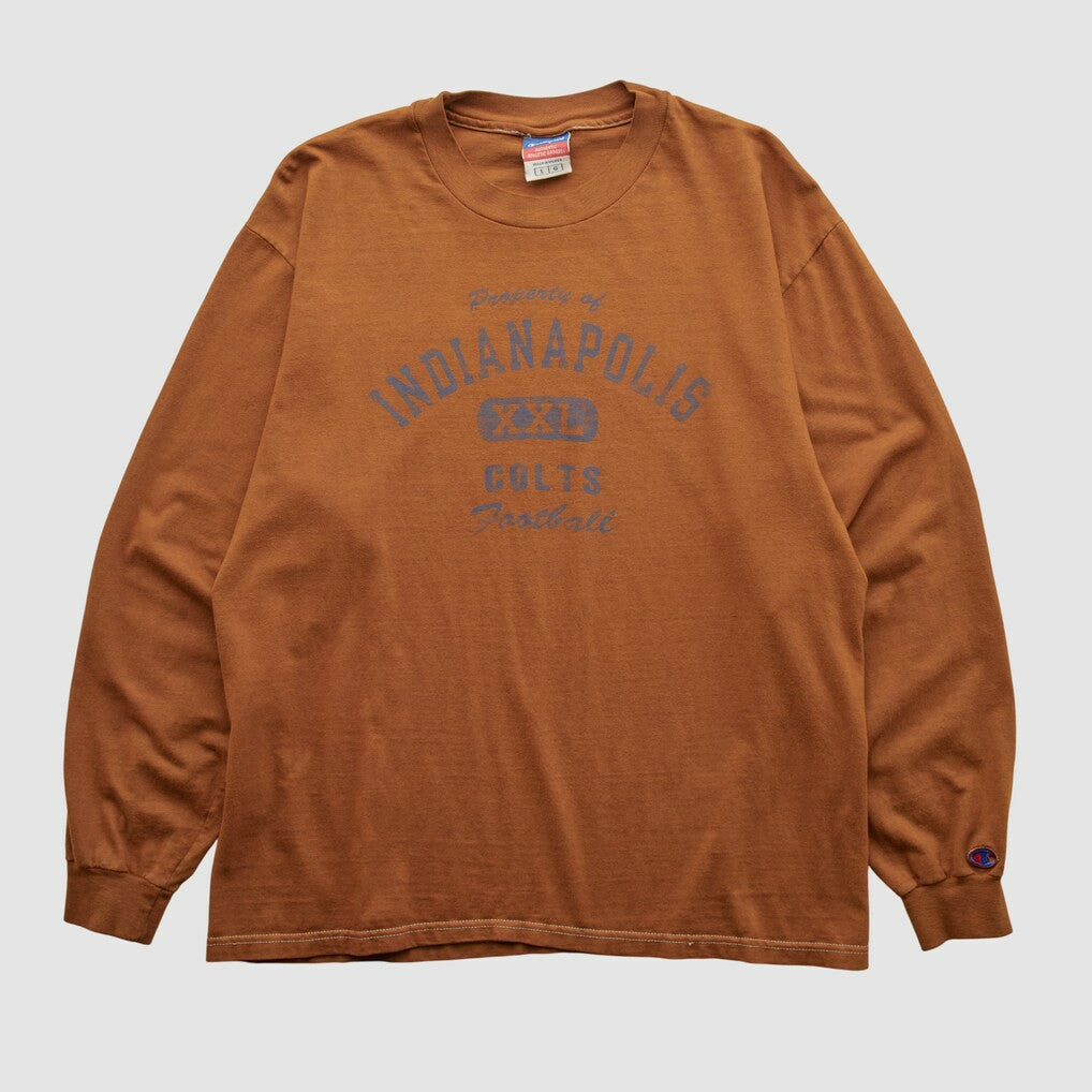 Indianapolis Colts Champion 2000s Long Sleeve T-shirt Clay Vintage